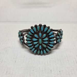 Turquoise and Silver Women's Jewelry Bracelet